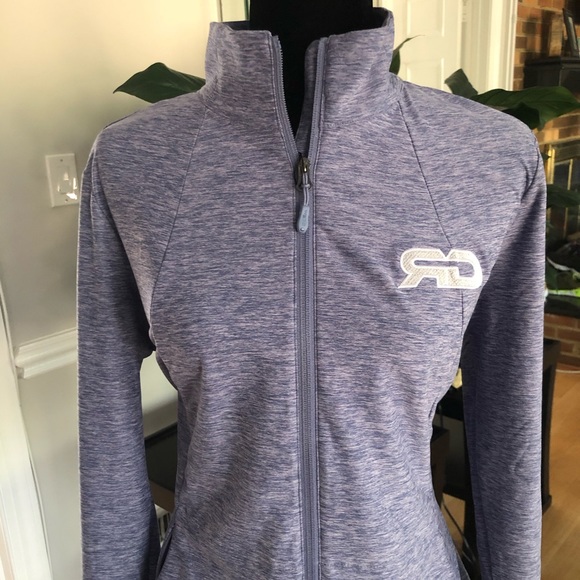 Lavender Full Zip Athletic Track Jacket - Picture 5 of 8